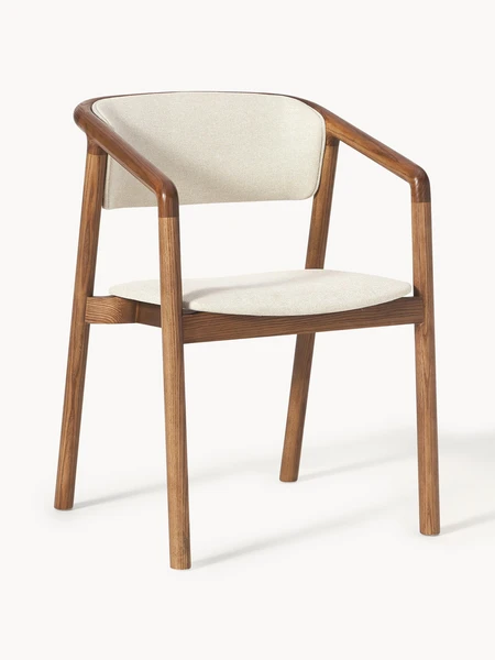 Chaise à accoudoirs avec assise rembourrée Gali