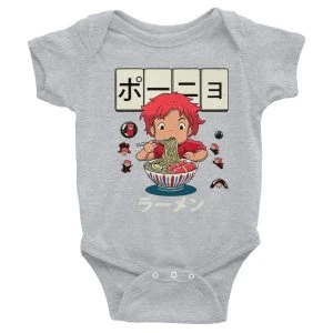 Ponyo First Ramen Onesie Infant Bodysuit - Ghibli Merch Store - Official Studio Ghibli Merchandise
