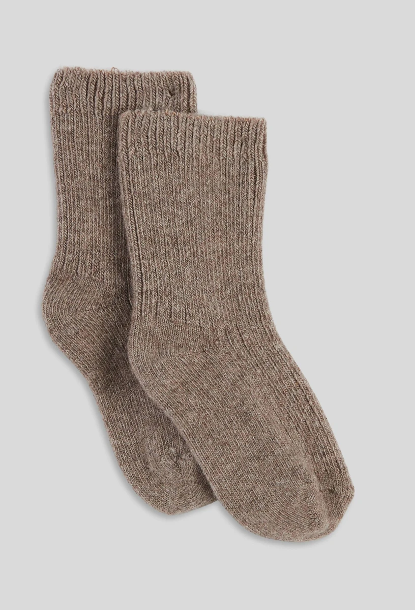 Paire de chaussettes contenant du cachemire et de la laine