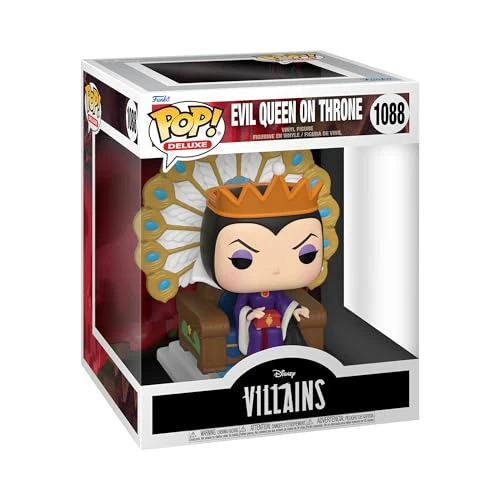 Funko Pop! Deluxe: Disney Villains-Evil Queen on Throne - Les Méchants de Disney - Figurine en Vinyle à Collectionner - Idée de Cadeau - Produits Officiels - Jouets pour Les Enfants et Adultes