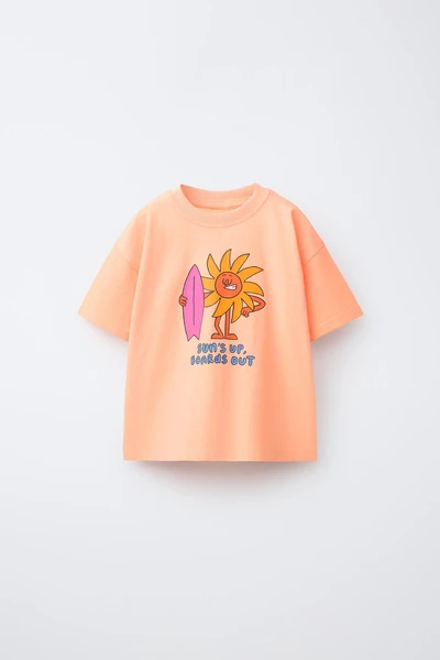 T-SHIRT IMPRIMÉ FLUO