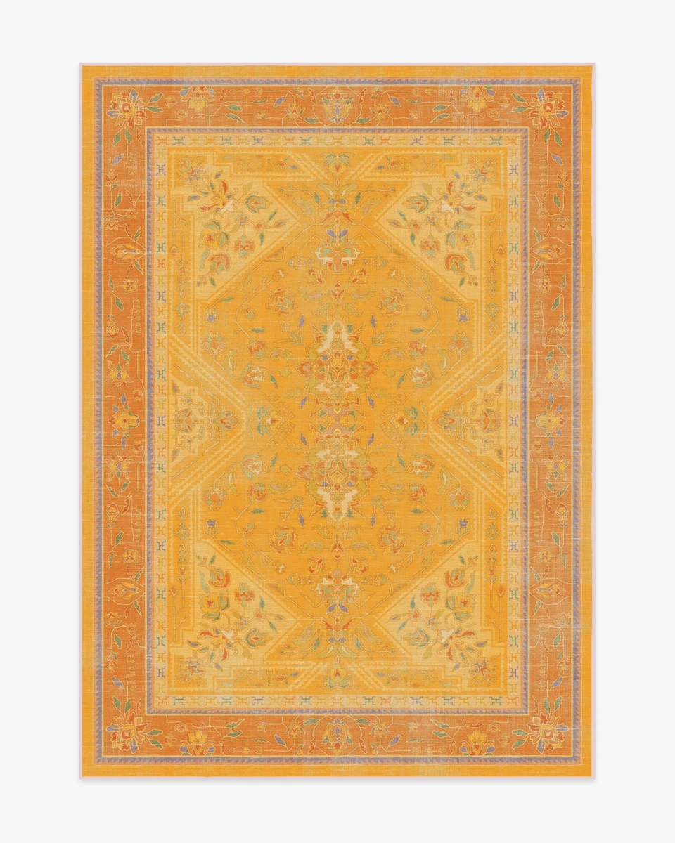 Iris Apfel Colourful Loom Mango Rug | Ruggable
