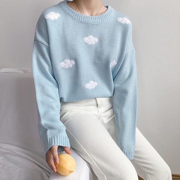 KAWAII CLOUDS SOFT SWEATER