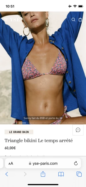 Triangle bikini Le temps arrêté