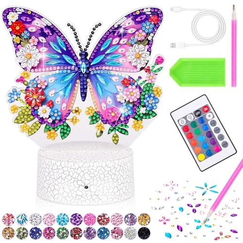 Veilleuse Papillon Diamond Painting Enfant