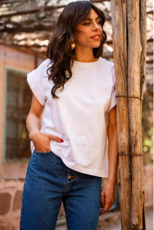 T-SHIRT TILIANE ÉCRU