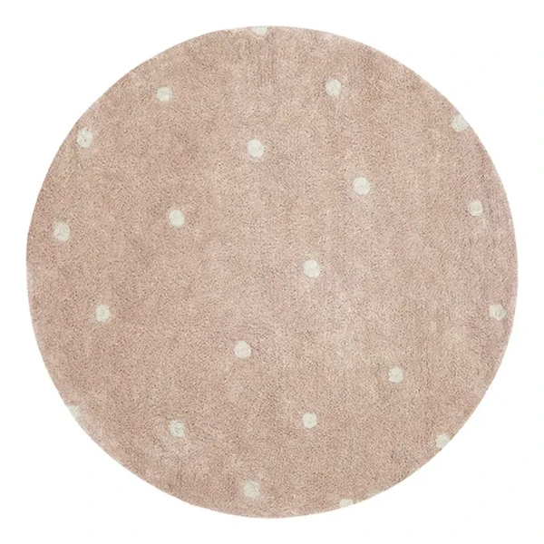 Lorena Canals - Tapis rond Dot - Rose | Smallable