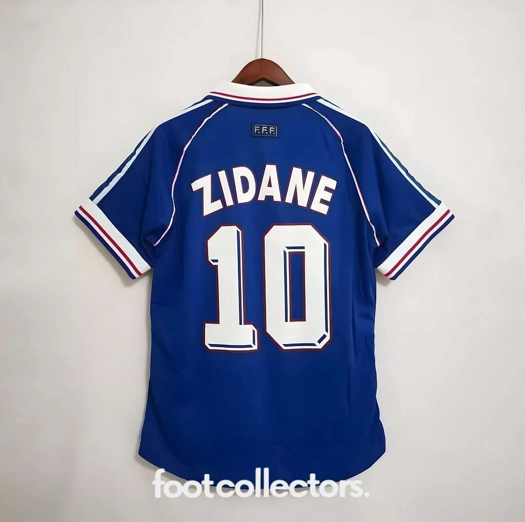 MAILLOT RETRO VINTAGE FRANCE ZIDANE 1998