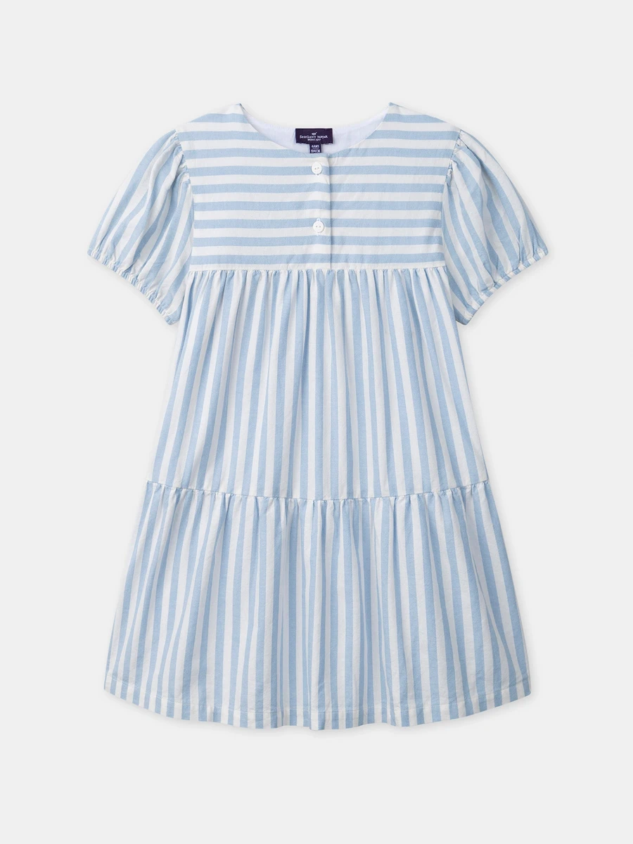 Robe à rayures bleues Fille