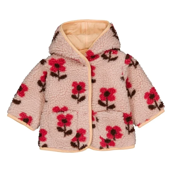 Manteau Façon Sherpa Poppy | Rose