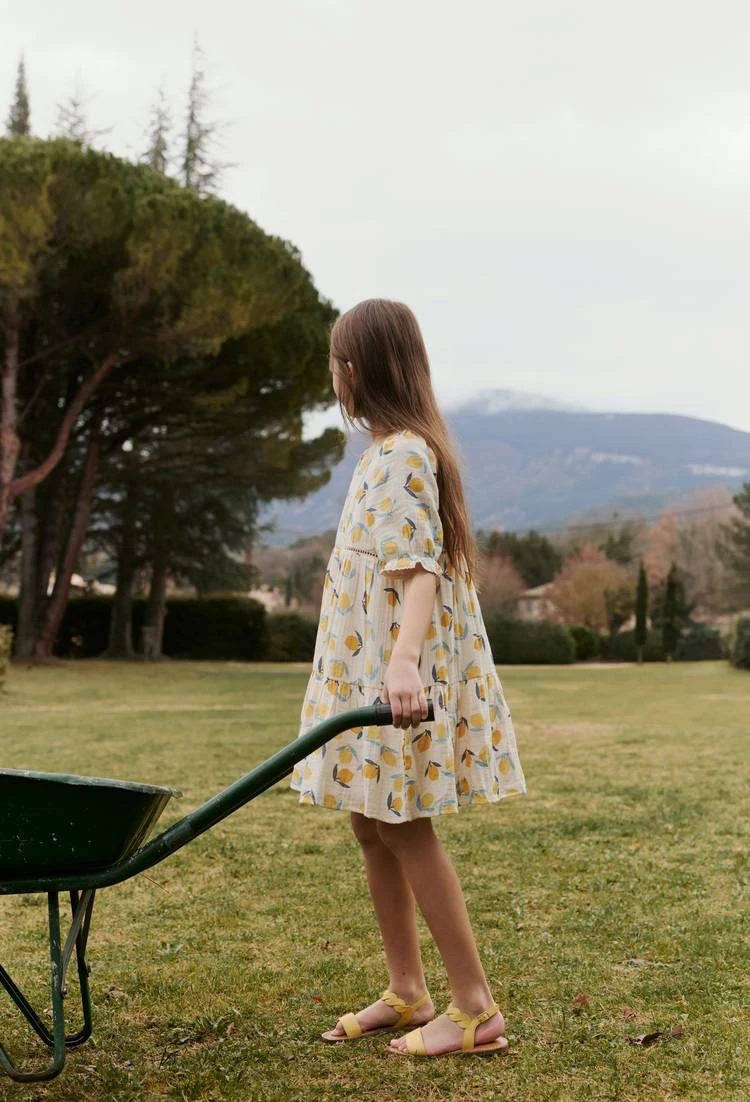 Robe imprimée citrons BEIGE CLAIR pour enfant MONOPRIX