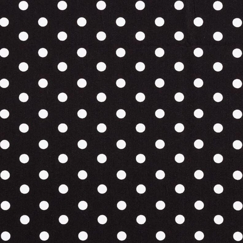 Popeline coton Grands pois – noir/blanc
