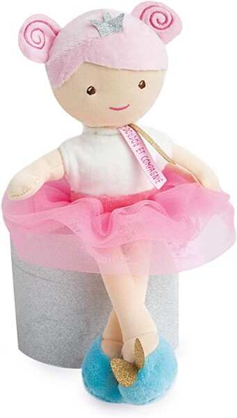 Doudou et Compagnie - Poupée Chiffon Fille - Poupée Tissu Emma - 30 cm - Rose - Demoiselle Princesse - DC3531 : Amazon.fr: Jeux et Jouets