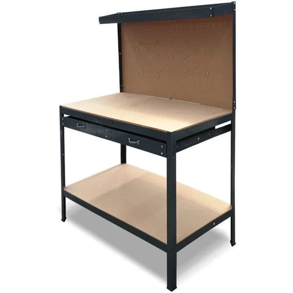 Établi de Travail Catter House Cargo Advance 120x60x155 cm en Acier Galvanisé et MDF avec Tiroir et 25 Pièces Incluses