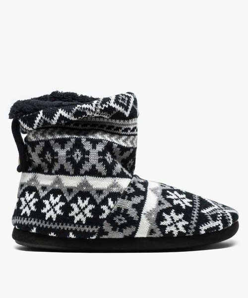 Chaussons homme taille 43 montants en maille motif jacquard