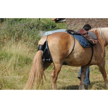 Sac à crottin d'équitation noir