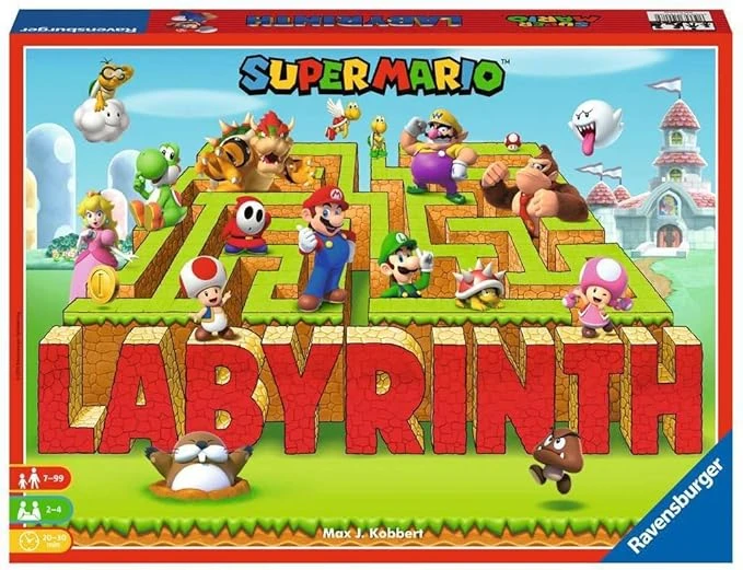 Ravensburger - Jeu de réflexion société classique - Labyrinthe Super Mario - Enfant et Famille - 2 à 4 Joueurs dès 7 ans - Mixte - 26031 - (Multilingue – Français Inclus)