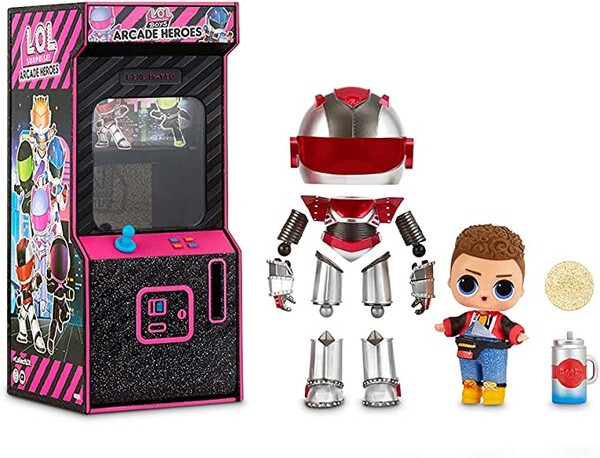 LOL Surprise Garçons Héros d'Arcade - Figurine d'action - Avec 15 surprises, costumes de héros 6 pièces & accessoires : Amazon.fr: Jeux et Jouets