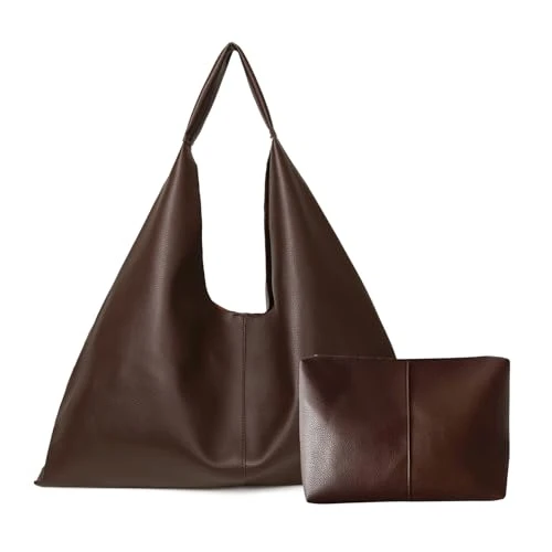 YLYYHH Grand sac fourre-tout en cuir, sac fourre-tout surdimensionné pour femme, travail, sac à main en cuir végétalien, sac de voyage, café, Large