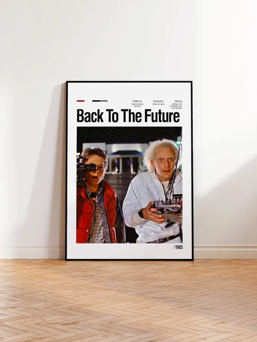 Back to the Future Movie Poster, minimalist movie poster, personalized poster, classic movie poster