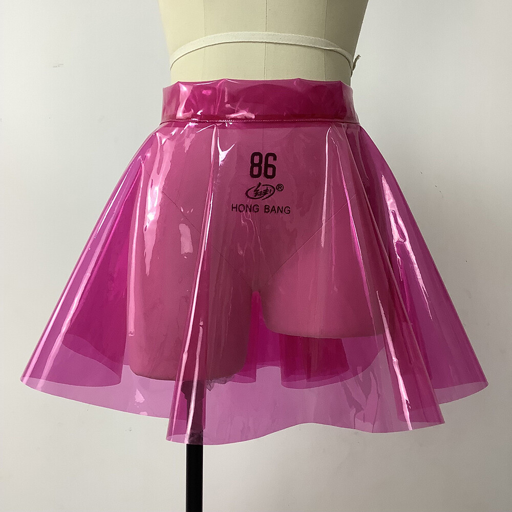 JUPE VERTE PVC TRANSPARENTE