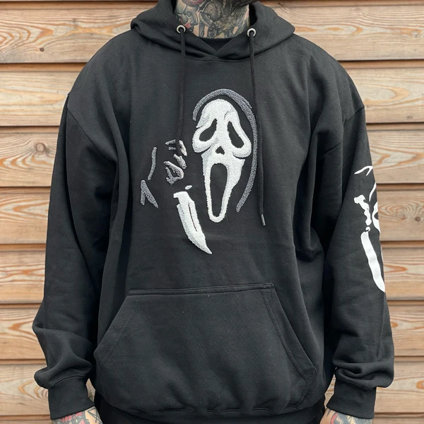 GhostFace Chenille Patch Hoodie