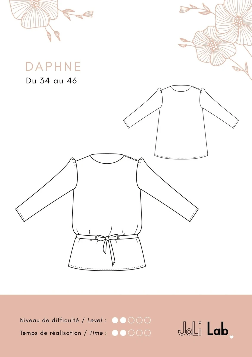 Blouse/Robe Daphne - Patron Couture PDF
