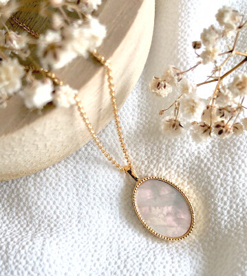 Collier LAURA - Blanc