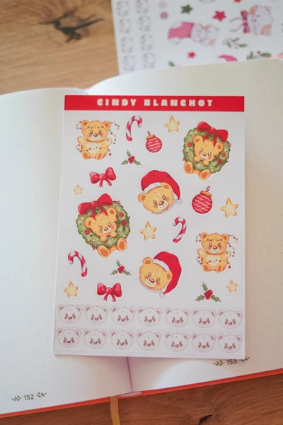 Planche sitckers - Ouson Noël