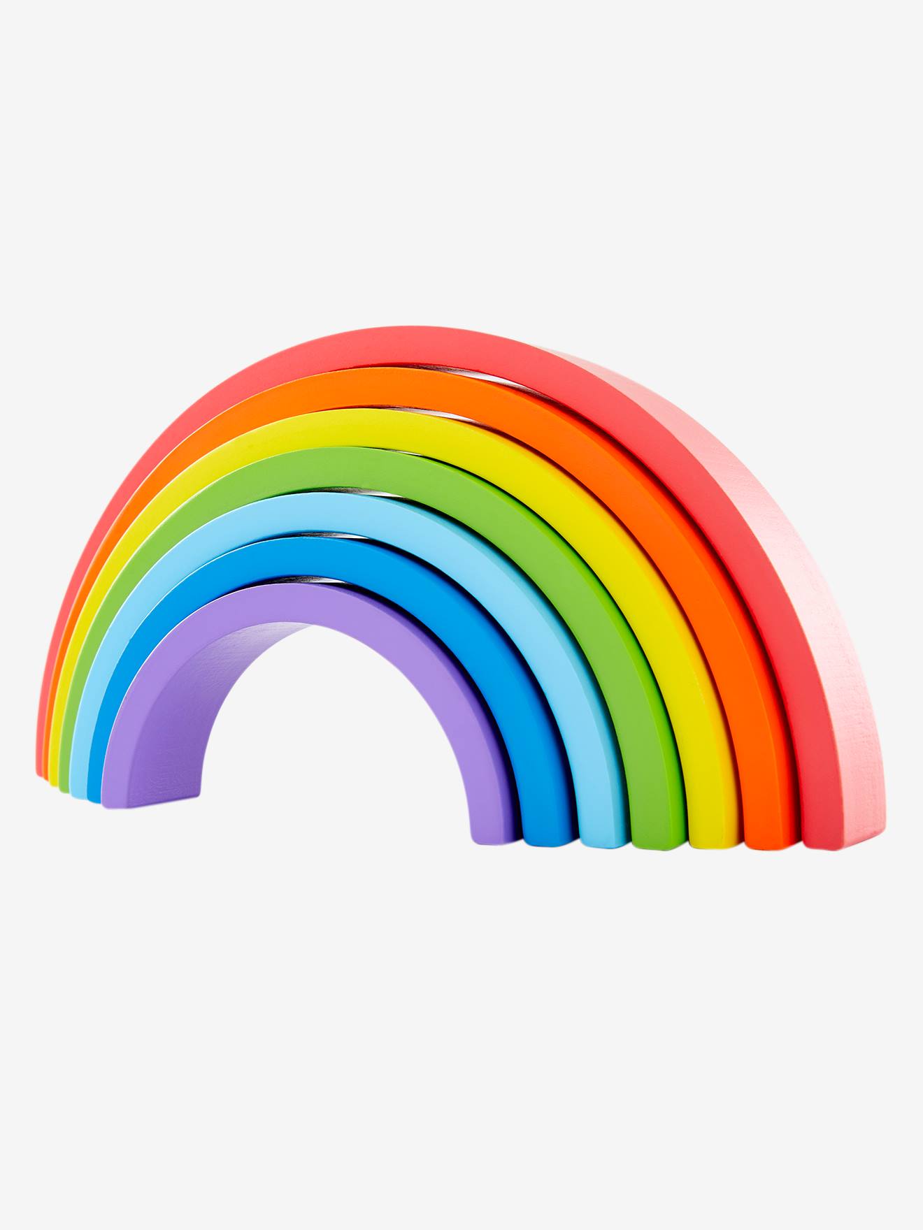 L'Arc〜en〜Ciel Puzzle arc-en-ciel en bois multicolore - Vertbaudet | Votre