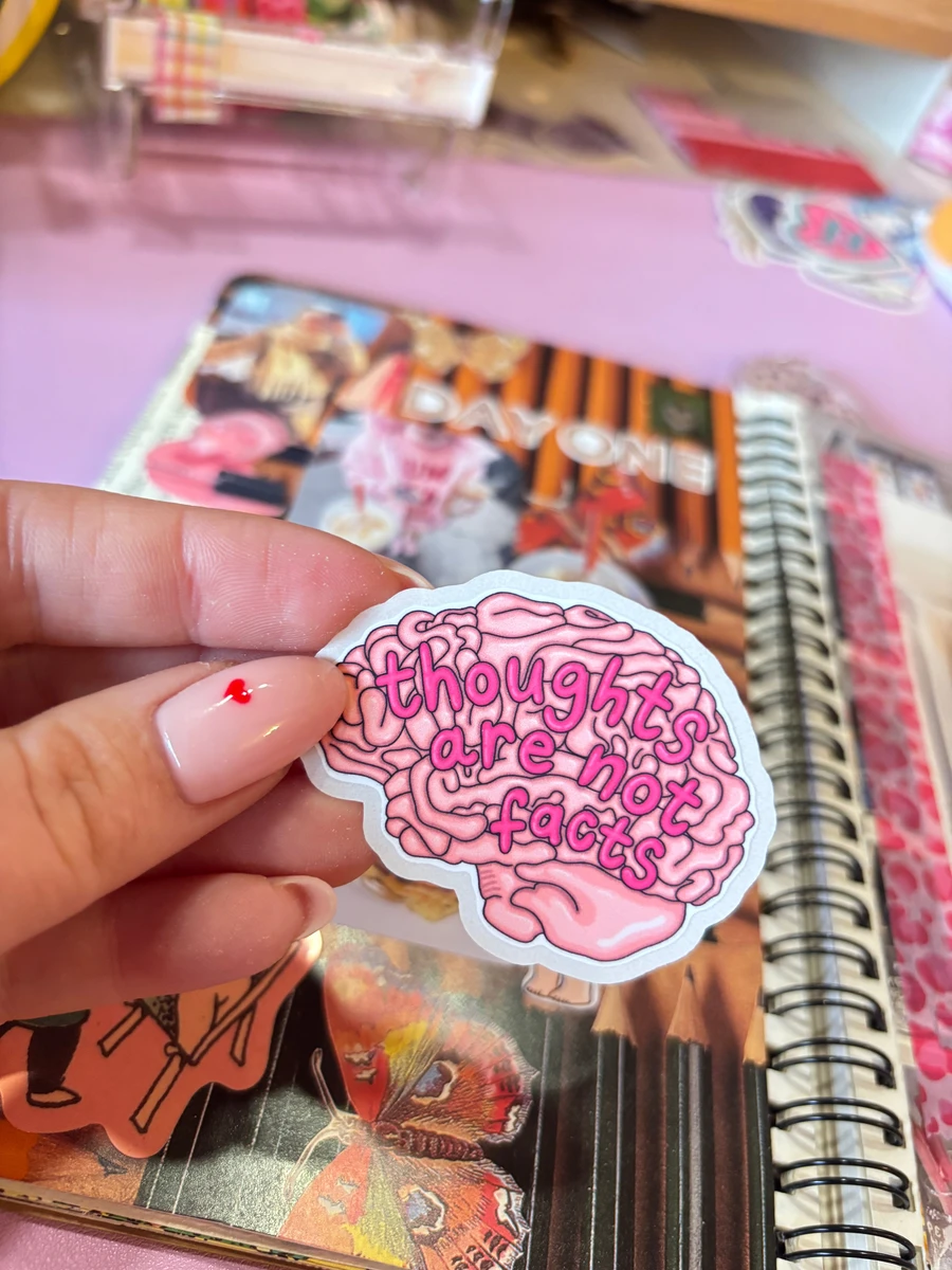 Thoughts Easy Peel Sticker