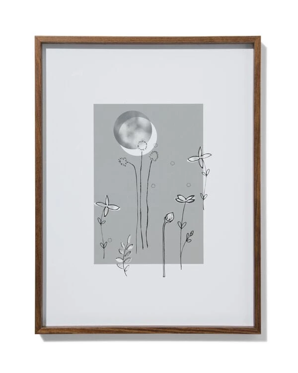 cadre photo noyer massif 30x40