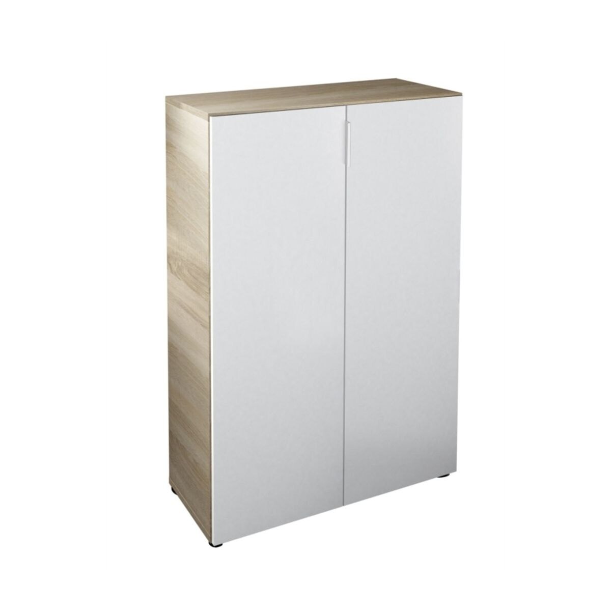 Meuble à chaussures 2 portes (28 paires) L72 x H103 cm 
