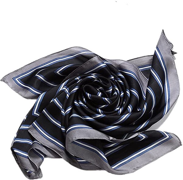 HIDOUYAL Grande Foulard Carré Polyester Silk Like Carreaux Polka Dots 70 * 70cm : Amazon.fr: Vêtements