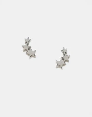 Kingsley Ryan - Boucles d'oreilles trois étoiles en argent massif