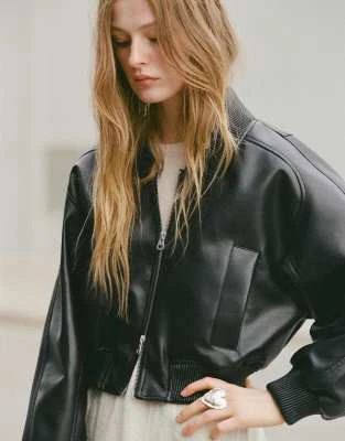 Pull&Bear - Bague cœur en métal - Argenté