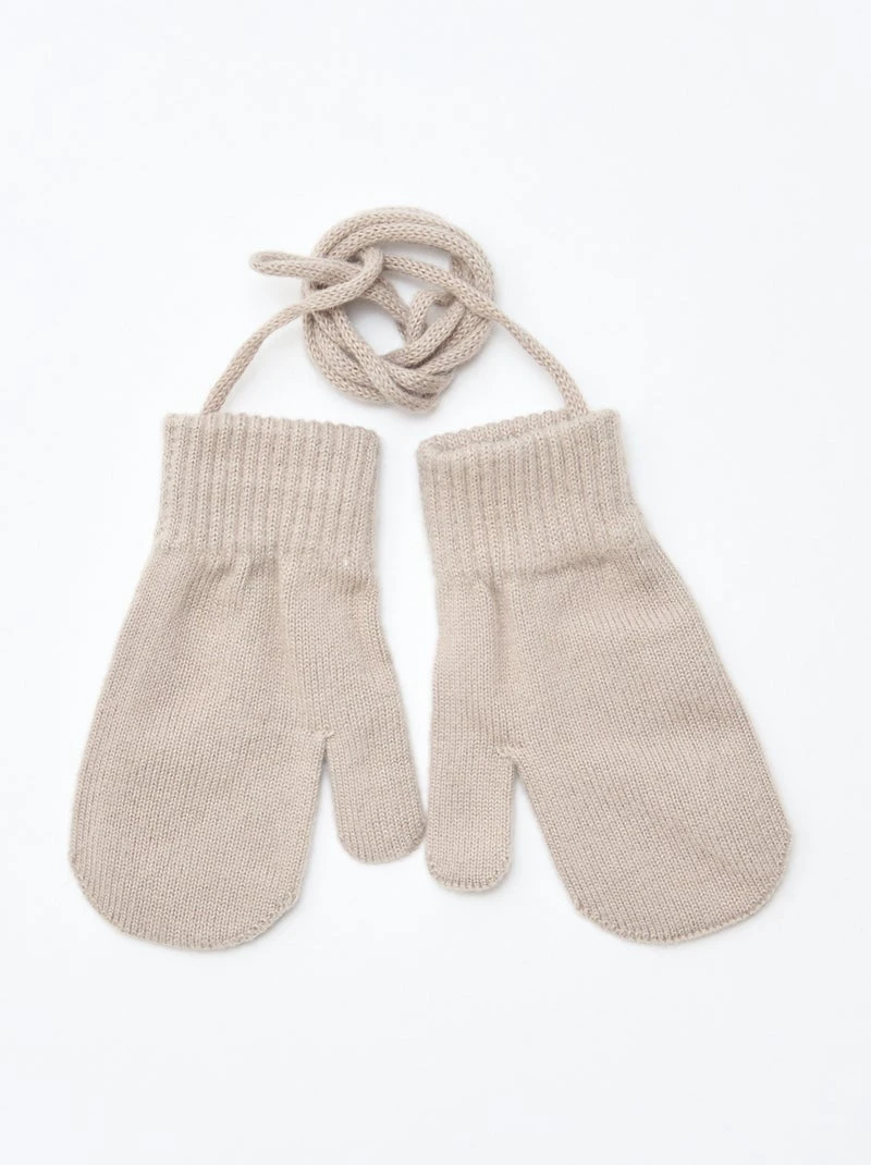 Paire de moufles maillée