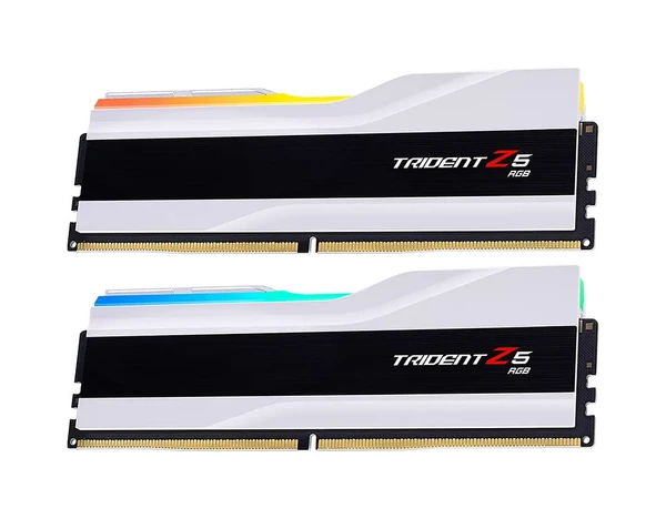 G.Skill Trident Z5 RGB 32 Go (2 x 16 Go) DDR5 6000 MHz CL36 - Blanc