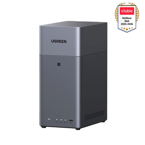 Serveur NAS 2 baies | 60 To de stockage cloud privé