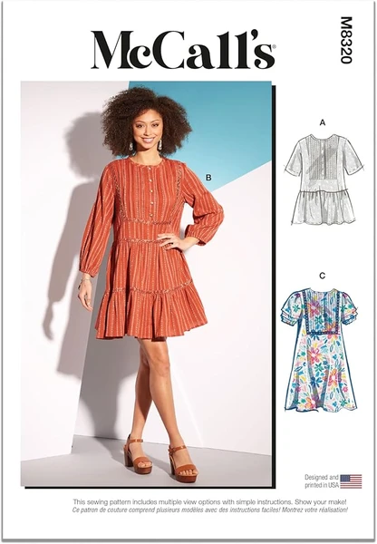 McCall's M8320Y Tunique et robes pour femme Y (XS-S-M)