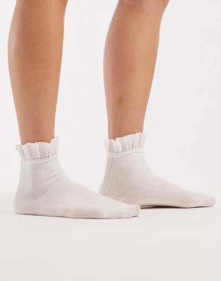 Glamorous - Chaussettes à volants - Noir