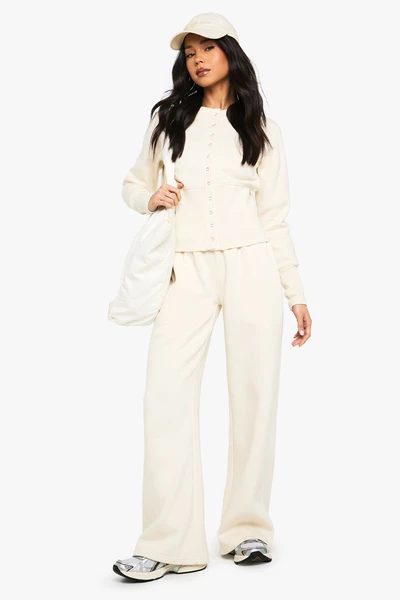 Deep Hem Popper Bomber Sweatshirt Tracksuit