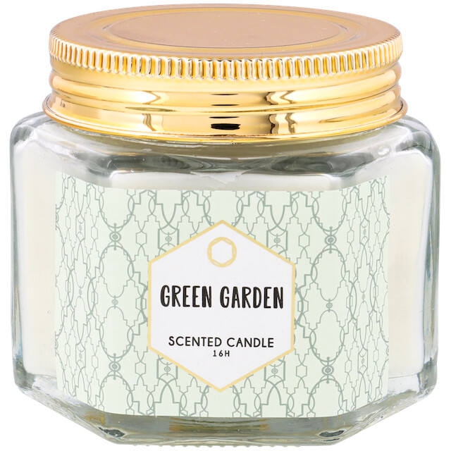 Bougie parfumée dans un verre avec couvercle