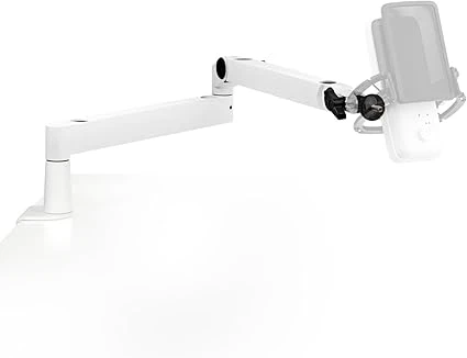 Elgato Wave Mic Arm LP White - Perche de micro haut de gamme compacte, pince pour bureau, fixation polyvalente, entièrement réglable, idéale pour podcasts, streaming, jeux, télétravail