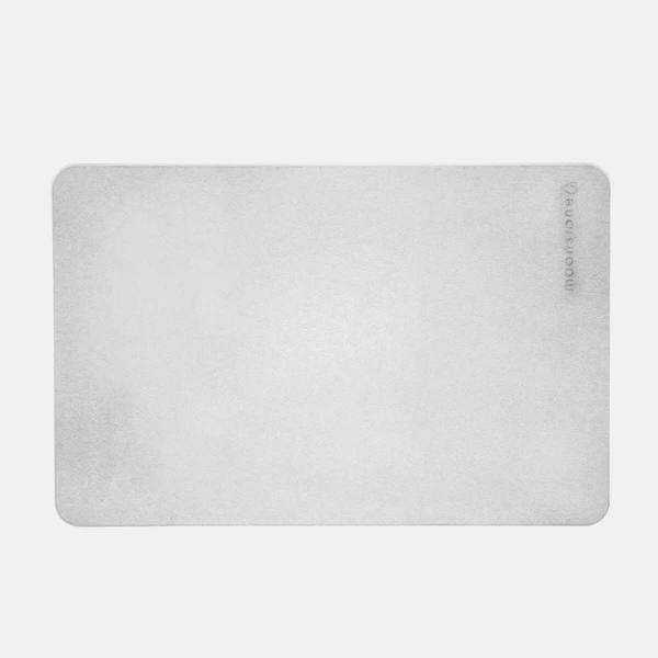 Tapis de bain Terra en pierre de diatomite Blanc éternel - MOONSTONE
