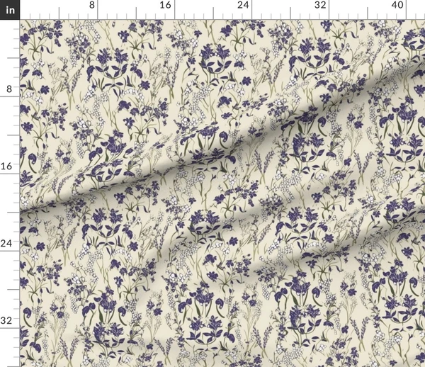 Fabric in Lacey Florals