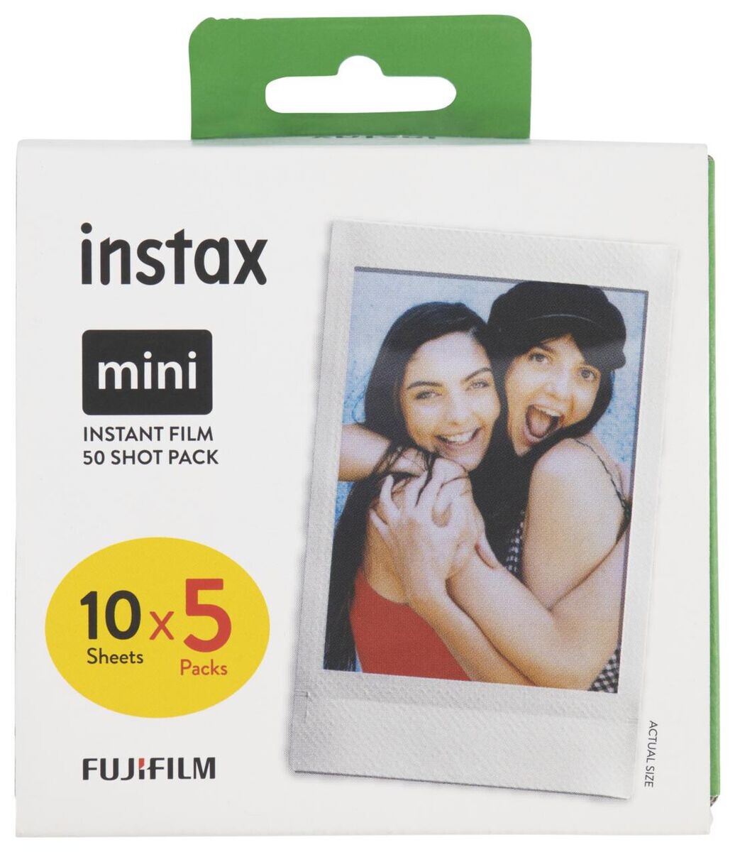 50 feuilles de papier photo Fujifilm instax mini