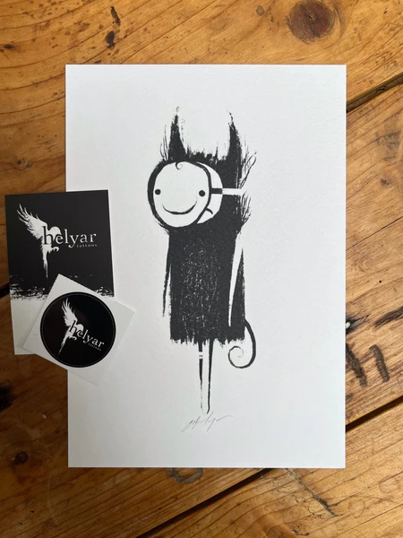 Hand-Signed A5 Art Print - Premium Quality on 300gsm Fresco Gesso Paper