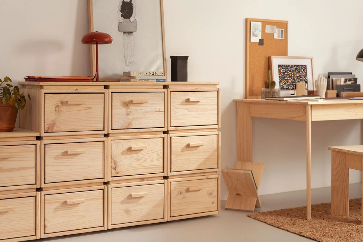 Meuble classeur avec 9 tiroirs LIBE | LUFE