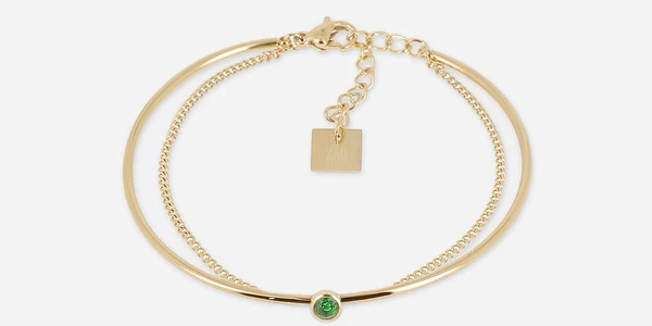 Bracelet Jonc Lionel (Acier doré)